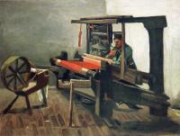 Gogh, Vincent van - Weaver Facing Left with Spinning Wheel